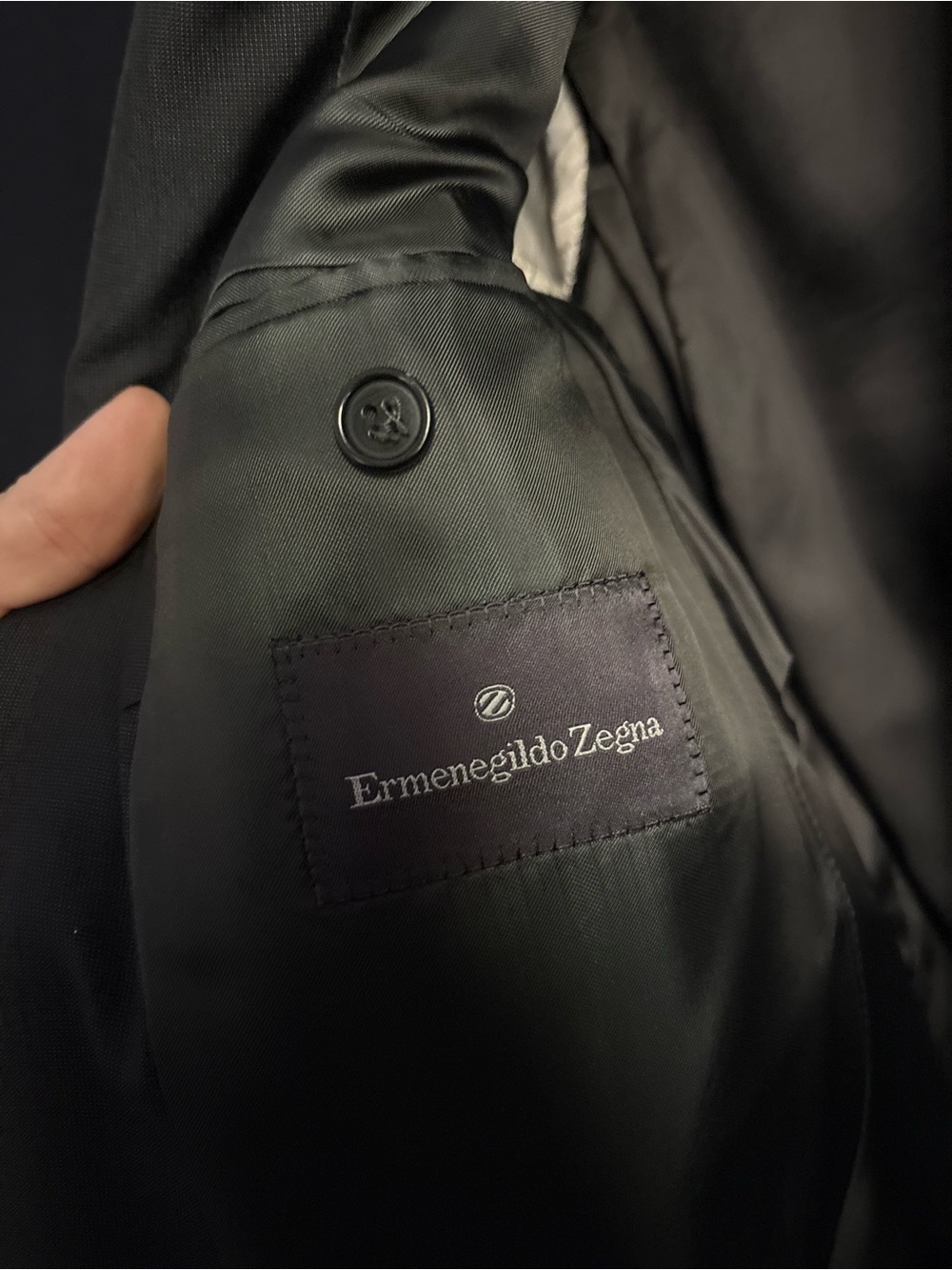 Ermenegildo Zegna Charcoal Two-Button Notch Lapel Sport Coat - Picture 4 of 6